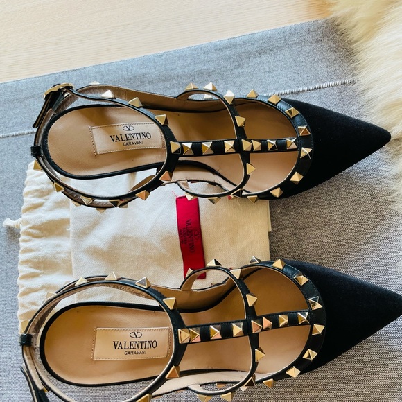 VALENTINO GARAVANI ROCKSTUD VELVET - Picture 4 of 14